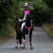 Pink hatband